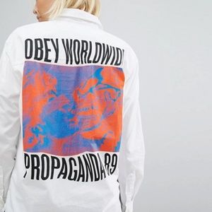 OBEY RANSOM BUTTON UP